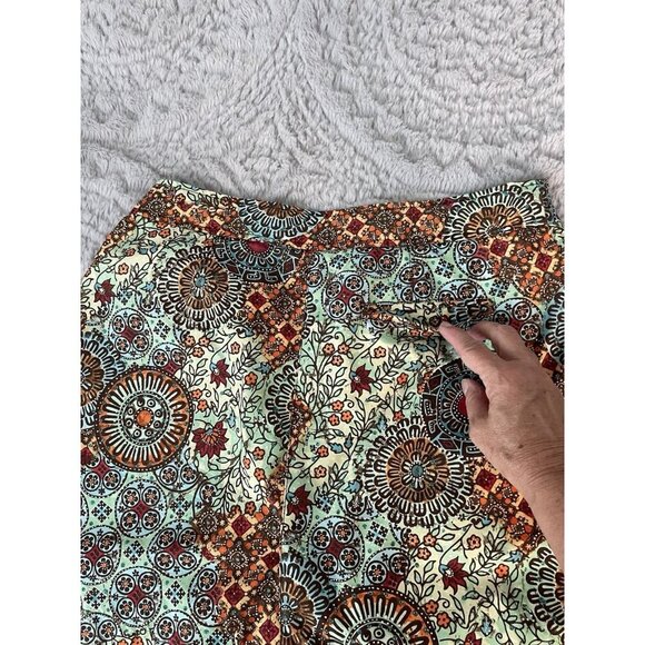 Athleta Skorts Orange Blue Geometric Patterned Women's Size 8 - Picture 7 of 12